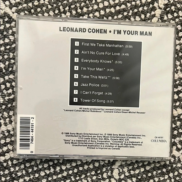 Leonard Cohen I'm Your Man CD - Picture 4 of 4
